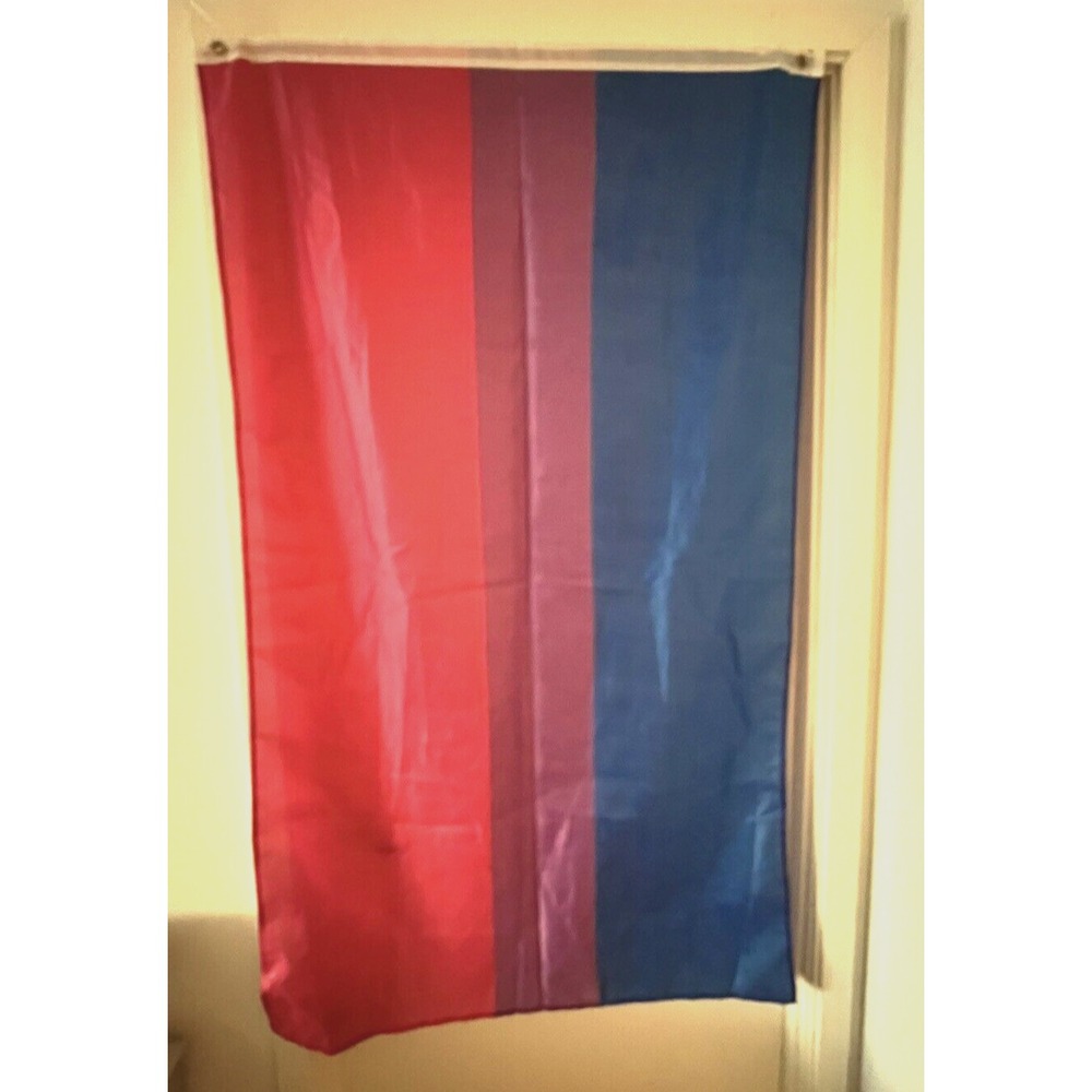 BISEXUAL Gay‎ Pride Flag LGBTQIA 36 x 60 " Pink Purple Blue Striped